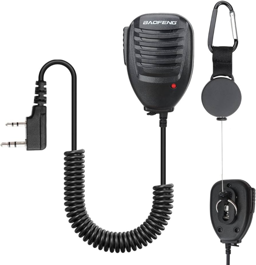 accessories for baofeng uv-5r Bulan 2 BAOFENG Original UV-R Mic for Two Way Radio Shoulder Handheld Speaker Mic  with Hand Pull Rope UV-R Accessories with Mic UV-R UV-R Plus UV-