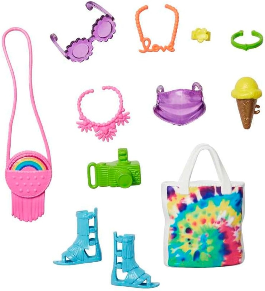 accessories for barbies Bulan 2 Barbie Accessories Neon Festival Pack With  Storytelling Pieces For  Barbie Dolls