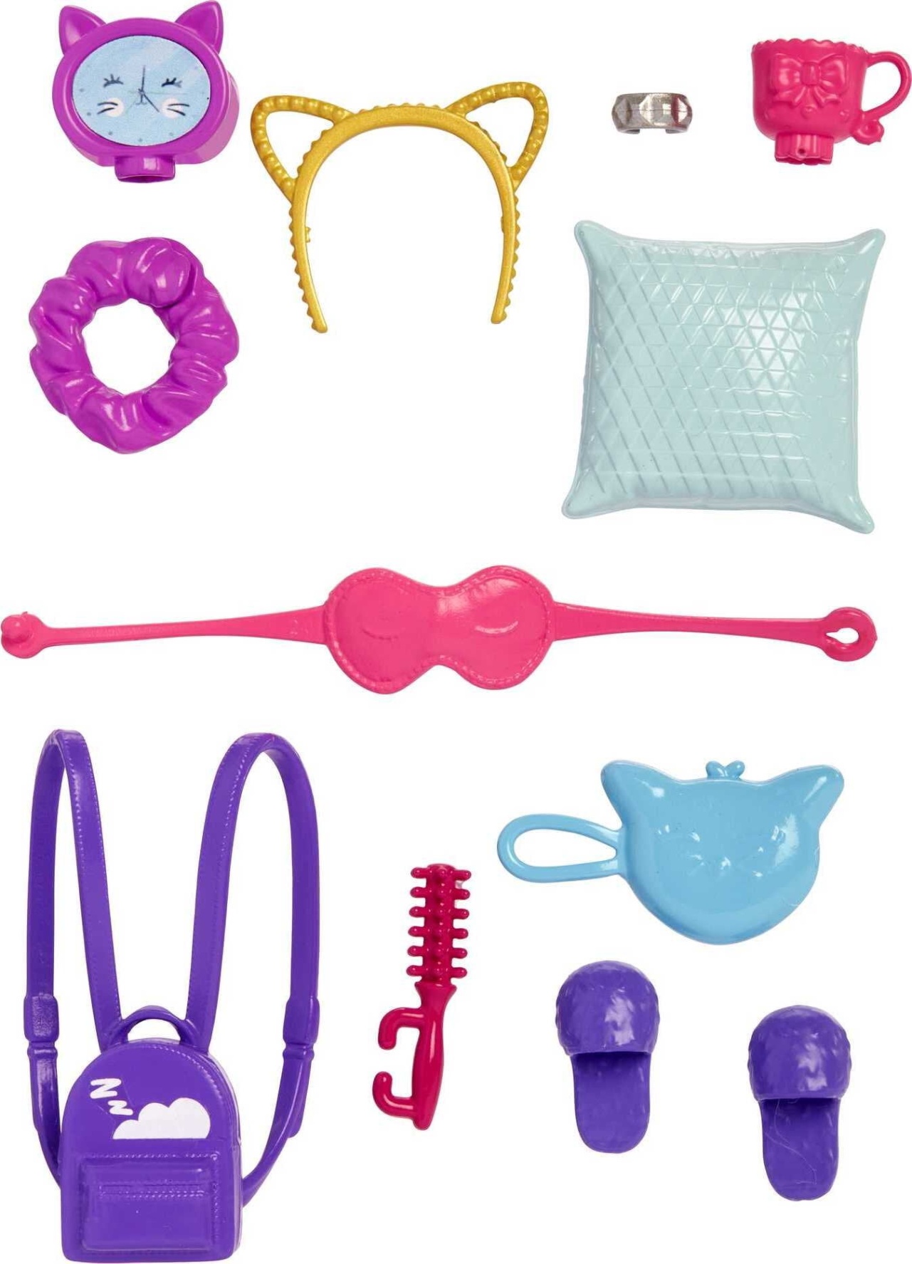 accessories for barbies Bulan 2 Barbie Accessory Pack,  Sleepover-Themed Storytelling Pieces for Slumber  Party