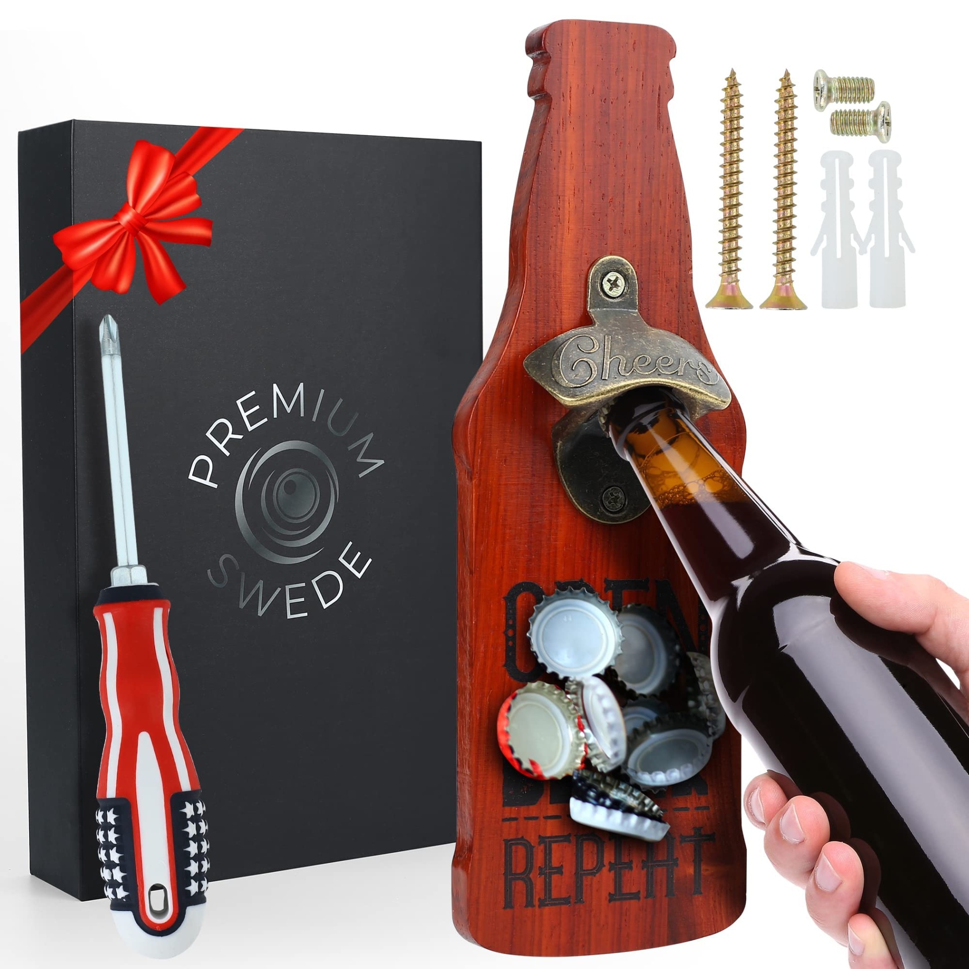accessories for beer Bulan 2 Beer Bottle Opener Wall Mounted Limited Edition, Man Cave Accessories, Beer  Opener, Magnetic Bottle Opener, Wall Mount Bottle Opener, Man Cave Stuff,